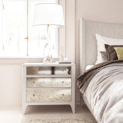 A.R.T. Furniture - Mezzanine 3 Drawer Mirrored Nightstand in Light Gray - 325140-2249 veiw 8