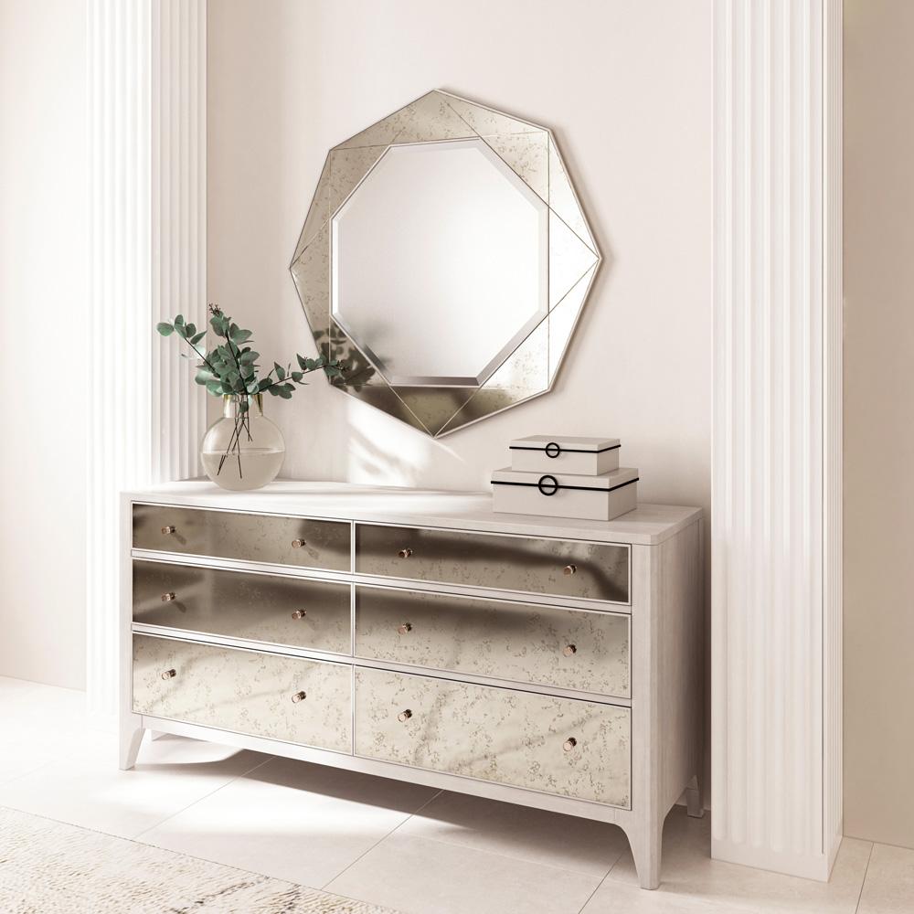 A.R.T. Furniture - Mezzanine 6 Drawer Mirrored Dresser in Light Gray - 325131-2249 veiw 6