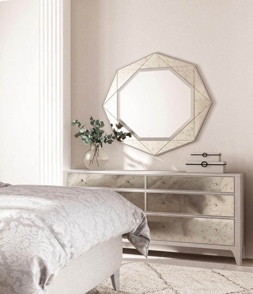 A.R.T. Furniture - Mezzanine 6 Drawer Mirrored Dresser in Light Gray - 325131-2249 veiw 7