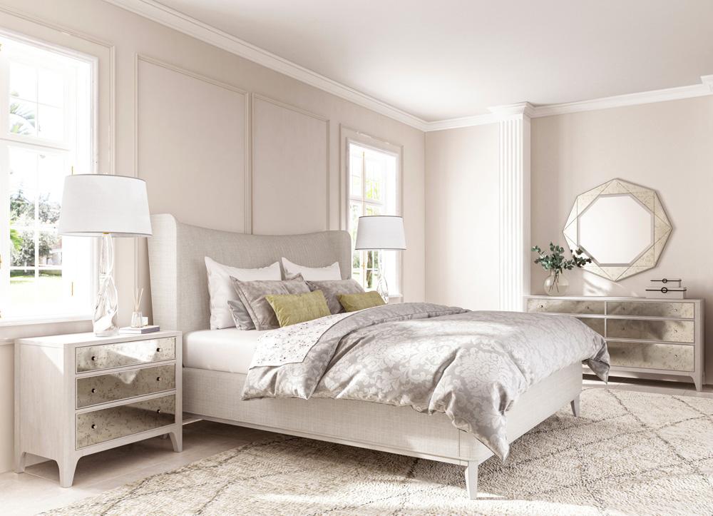 A.R.T. Furniture - Mezzanine King Shelter Upholstered Bed in Light Gray - 325126-2249 veiw 4