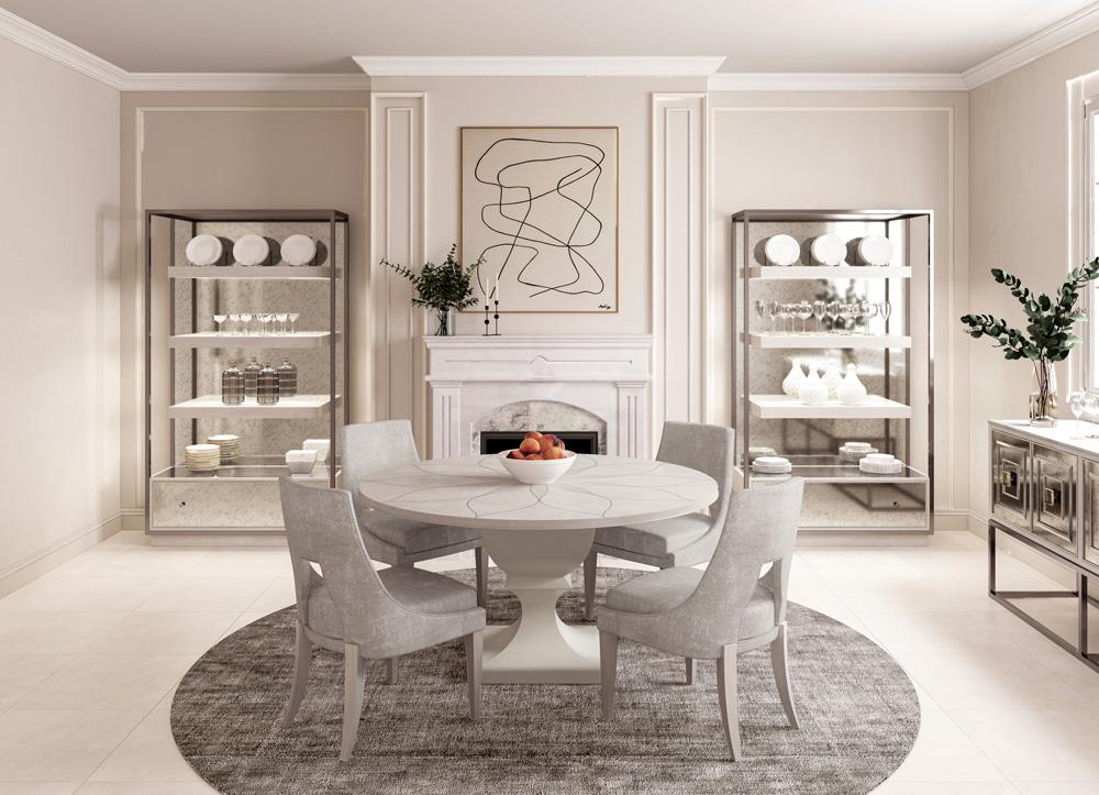 A.R.T. Furniture - Mezzanine Round Dining Table in Light Gray - 325225-2249 veiw 5