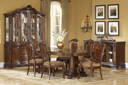 A.R.T. Furniture - Old World 8PC Dining Pedestal Table Set with Buffet - 143221-2606E8 veiw 1