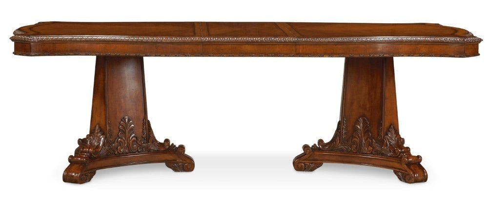 A.R.T. Furniture - Old World 8PC Dining Pedestal Table Set with China Cabinet - 143221-2606K8_CLOSEOUT veiw 2
