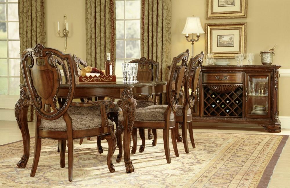 A.R.T. Furniture - Old World 8PC Dining Rect. Table Set with China Cabinet - 143220-2606S8_CLOSEOUT veiw 6