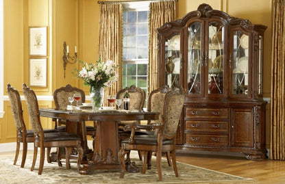 A.R.T. Furniture - Old World Dining 7PC Pedestal Table with Upholstered Chair Set - 143221-2606S7 veiw 1