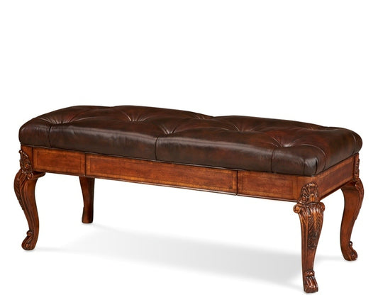 A.R.T. Furniture - Old World - Leather Storage Bench In Pine Medium Cherry Finish - 143149-2606_CLOSEOUT veiw 1