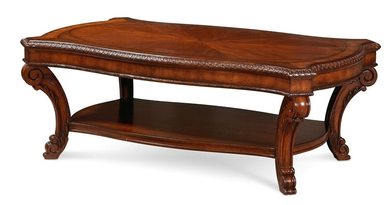 A.R.T. Furniture - Old World - Rectangular Cocktail Table In Pine Medium Cherry Finish - 143300-2606_CLOSEOUT veiw 1