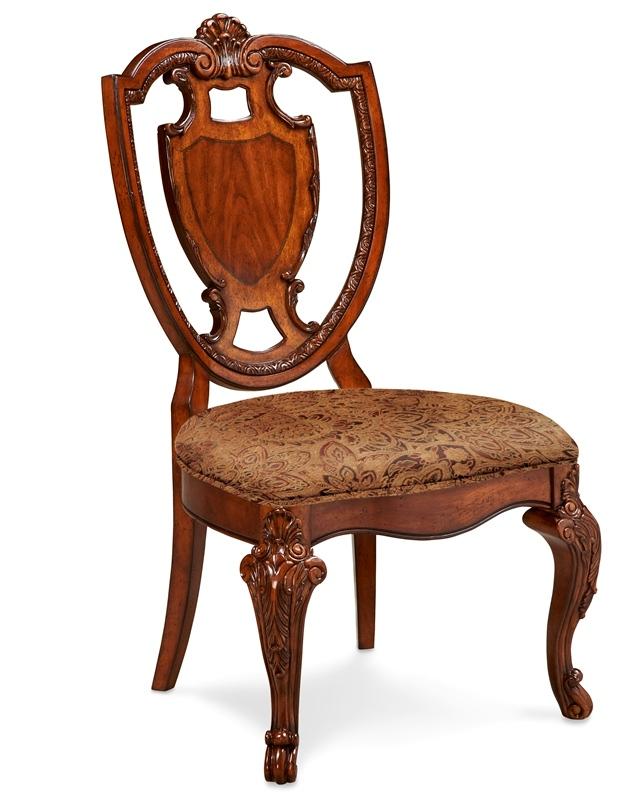 A.R.T. Furniture - Old World Shield Back Side Chair With Fabric Seat In Pine Medium Cherry Finish (Set of 2) - 143202-2606 veiw 1