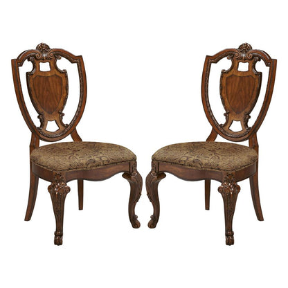 A.R.T. Furniture - Old World Shield Back Side Chair With Fabric Seat (Set of 2) in Brown - 143202-2606_CLOSEOUT veiw 1