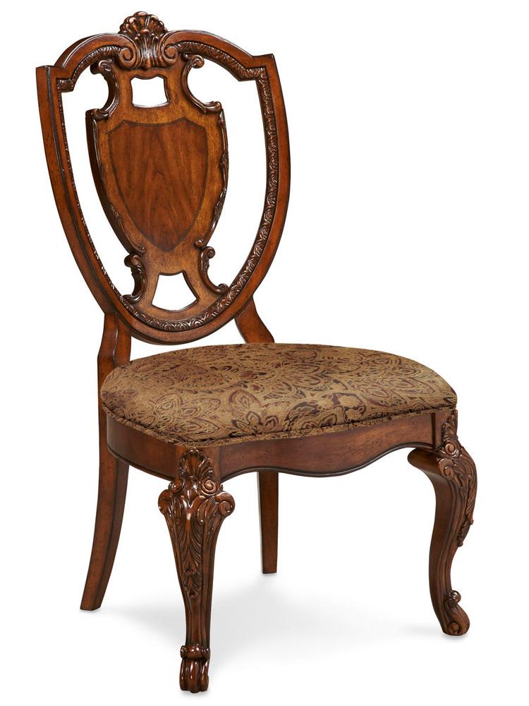 A.R.T. Furniture - Old World Shield Back Side Chair With Fabric Seat (Set of 2) in Brown - 143202-2606_CLOSEOUT veiw 2