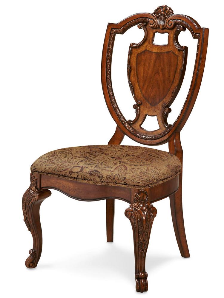 A.R.T. Furniture - Old World Shield Back Side Chair With Fabric Seat (Set of 2) in Brown - 143202-2606_CLOSEOUT veiw 3
