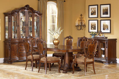 A.R.T. Furniture - Old World Shield Back Side Chair With Fabric Seat (Set of 2) in Brown - 143202-2606_CLOSEOUT veiw 5