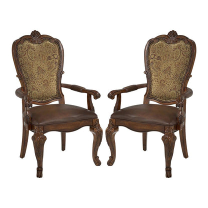 A.R.T. Furniture - Old World Upholstered Back Arm Chair (Set of 2) in Brown - 143207-2606_CLOSEOUT veiw 1