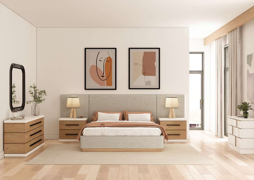 A.R.T. Furniture - Portico Queen Upholstered Bed with End Panel - 323125-3335W veiw 4