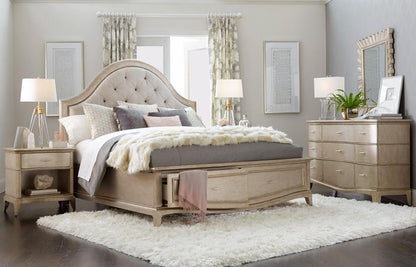 A.R.T. Furniture - Starlite King Upholstered Panel Bed in Silver - 406146-2227 veiw 3
