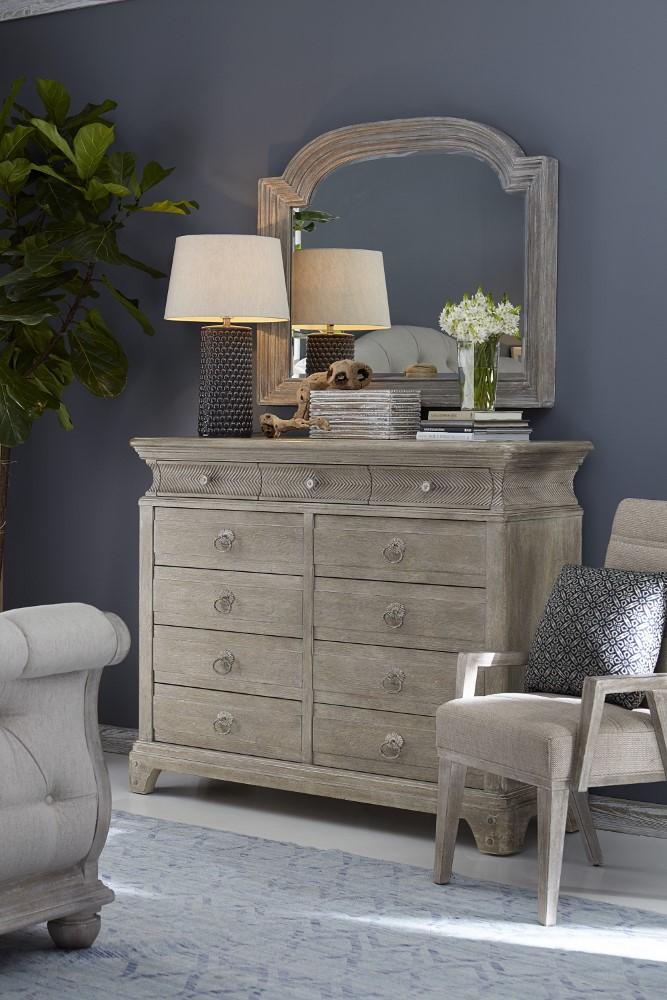 A.R.T. Furniture - Summer Creek Shoals King Upholstered Tufted Sleigh Bed in Scrubbed Oak - 251126-1303 veiw 3