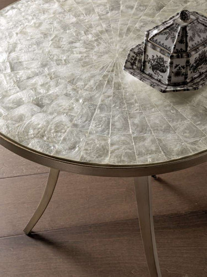 Artistica Home - Signature Designs Capiz Round End Table - 26W x 26D x 24.5H - 2155-950 veiw 2