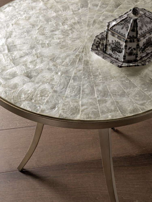 Artistica Home - Signature Designs Capiz Round End Table - 26W x 26D x 24.5H - 2155-950 veiw 2