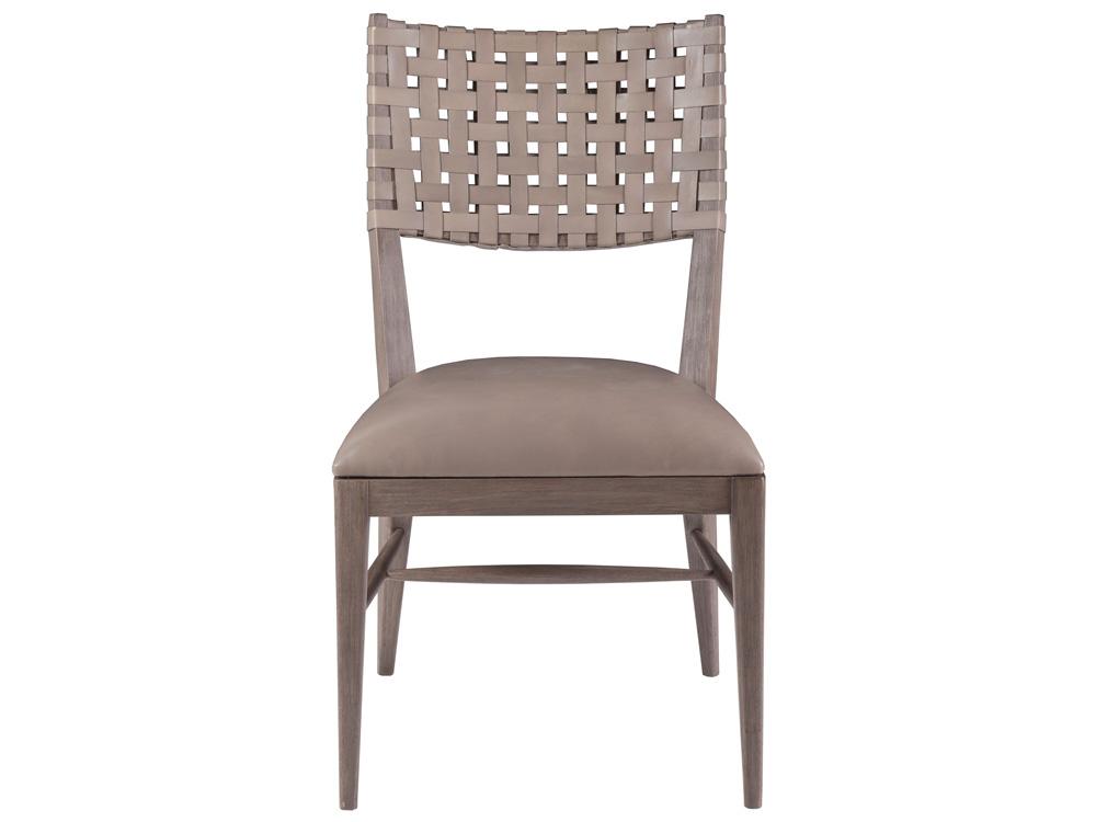 Artistica Home - Cohesion Program Milo Leather Side Chair, Grigio - 2002-880-41-01 veiw 1