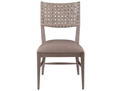 Artistica Home - Cohesion Program Milo Leather Side Chair, Grigio - 2002-880-41-01 veiw 1