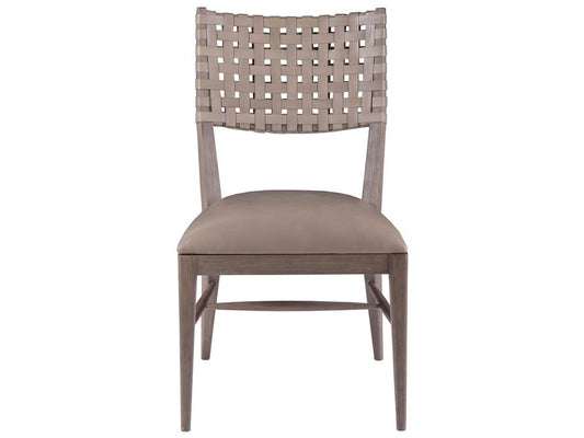 Artistica Home - Cohesion Program Milo Leather Side Chair, Grigio - 2002-880-41-01 veiw 1
