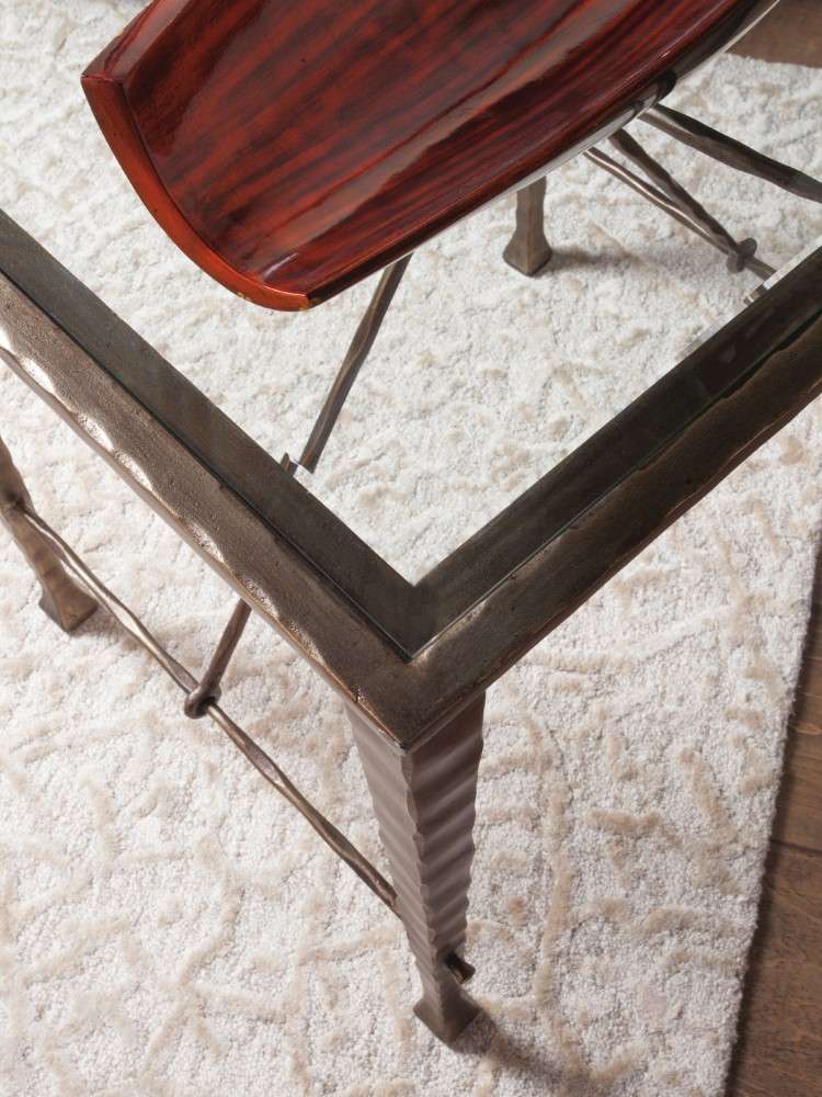 Artistica Home - Signature Designs Cortona Console With Glass Top - 53.5W x 16D x 36.5H - 2129-967C veiw 2