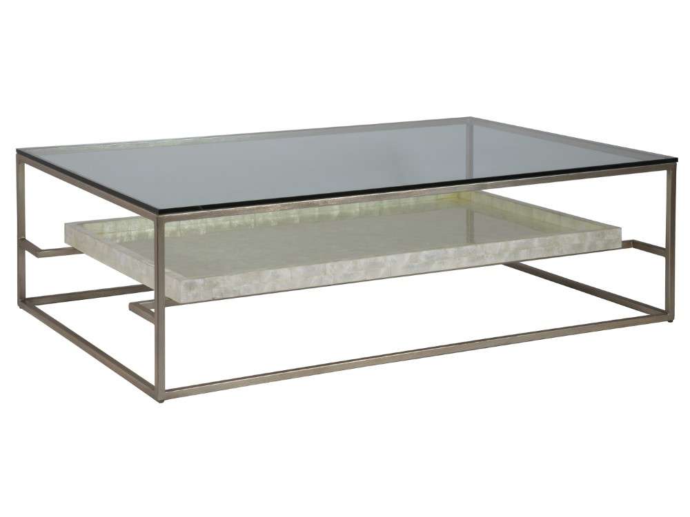 Artistica Home - Signature Designs Cumulus Capiz Large Rectangular Cocktail Table - 60W x 40D x 18.5H - 2156-949C veiw 1