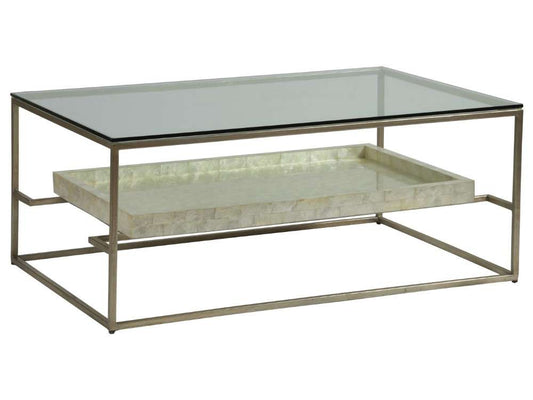 Artistica Home - Signature Designs Cumulus Capiz Rectangular Cocktail Table - 44W x 30D x 18.5H - 2156-945C veiw 1