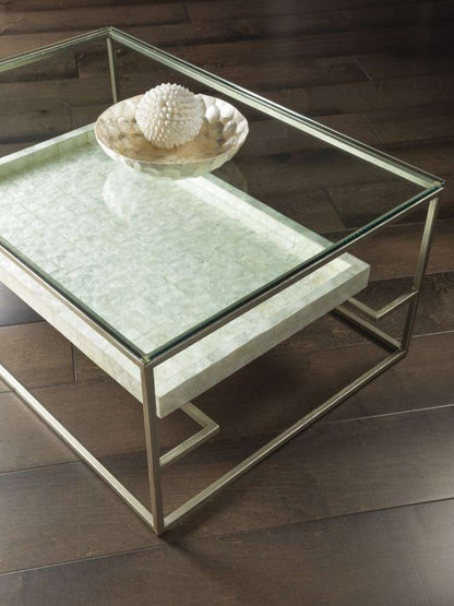 Artistica Home - Signature Designs Cumulus Capiz Rectangular Cocktail Table - 44W x 30D x 18.5H - 2156-945C veiw 3