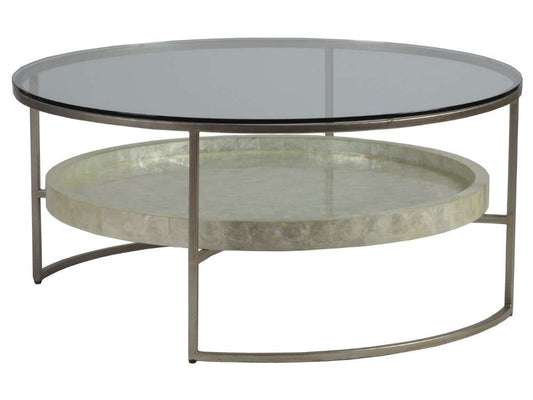 Artistica Home - Signature Designs Cumulus Capiz Round Cocktail Table - 41W x 41D x 18.5H - 2156-943C veiw 1
