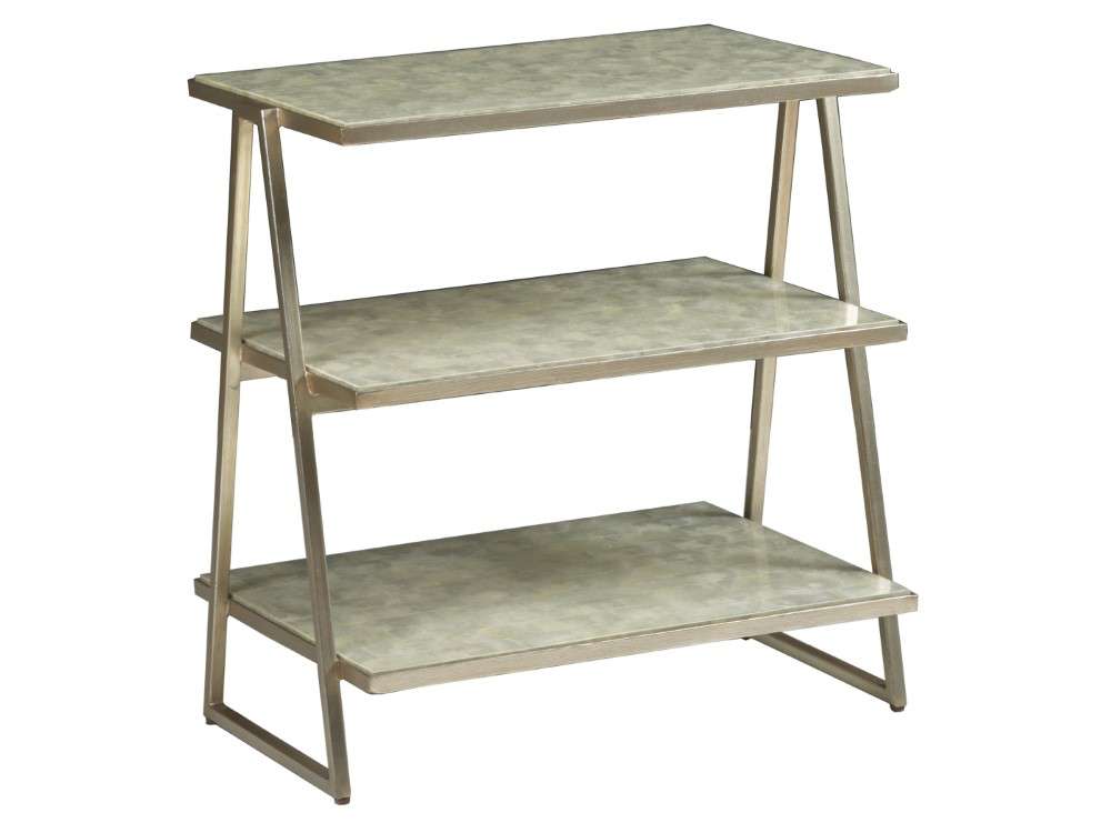 Artistica Home - Signature Designs Cumulus Capiz Triangular Tier Table - 25.25W x 16D x 26H - 2156-958 veiw 1