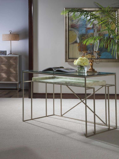 Artistica Home - Signature Designs Cumulus Capiz Writing Table - 48W x 26D x 30H - 2156-933C veiw 2