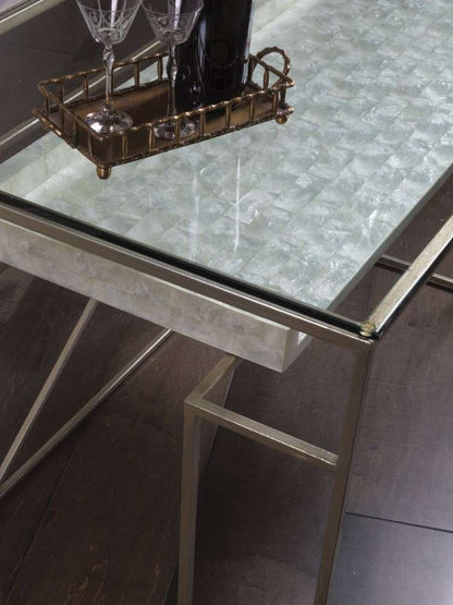 Artistica Home - Signature Designs Cumulus Capiz Writing Table - 48W x 26D x 30H - 2156-933C veiw 3