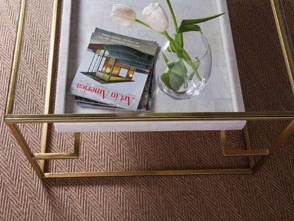 Artistica Home - Signature Designs Cumulus Rectangular Cocktail Table - Gold foil finish - 2024-945C veiw 2