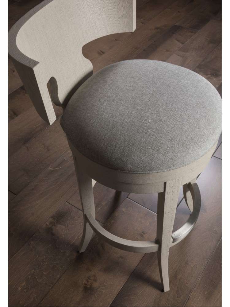 Artistica Home - Signature Designs Fuente Swivel Barstool - Brushed stainless steel - 2106-896-01 veiw 2