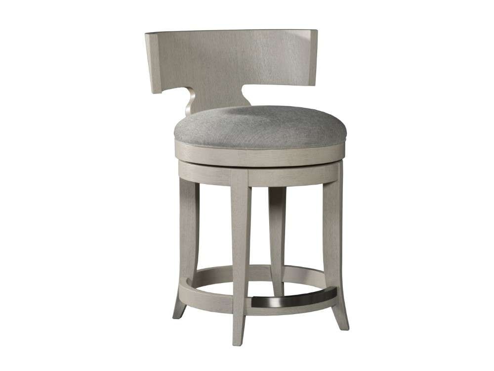 Artistica Home - Signature Designs Fuente Swivel Counter Stool - Brushed stainless steel - 2106-895-01 veiw 1