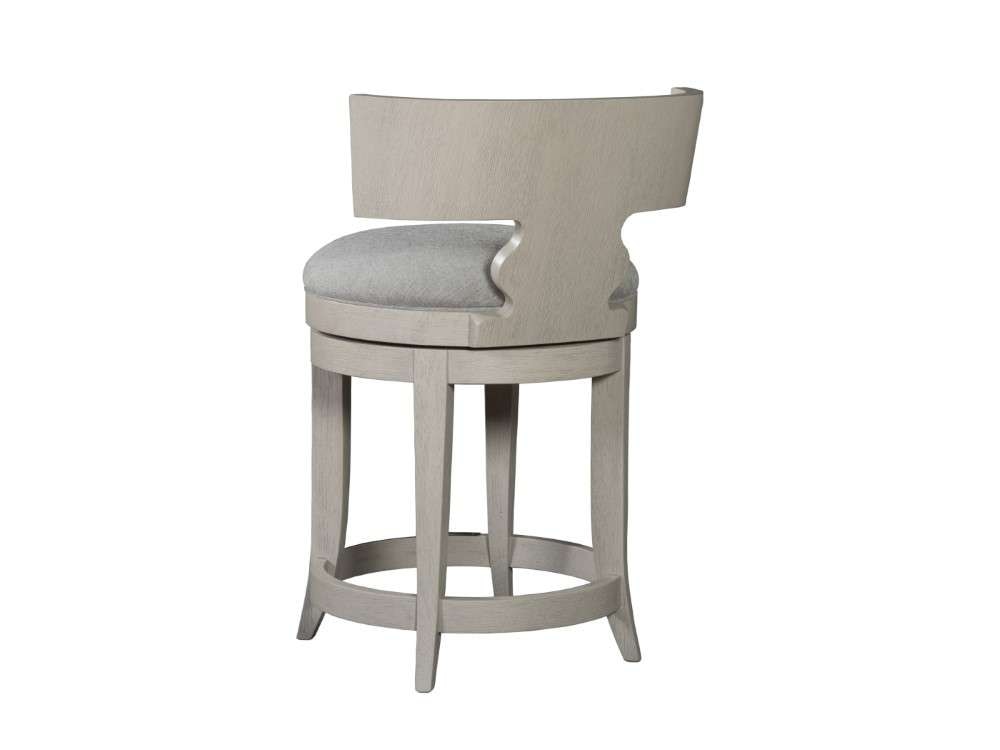 Artistica Home - Signature Designs Fuente Swivel Counter Stool - Brushed stainless steel - 2106-895-01 veiw 3