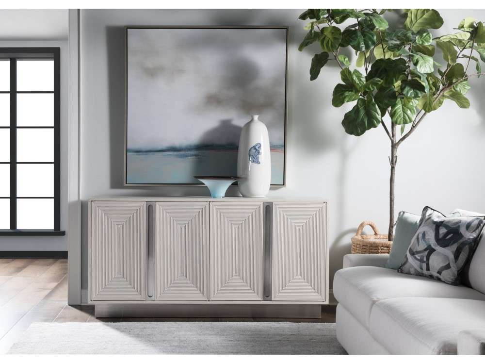 Artistica Home - Signature Designs Gradient Media Console/Buffet - White oak solids - 2119-907 veiw 2