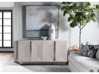 Artistica Home - Signature Designs Gradient Media Console/Buffet - White oak solids - 2119-907 veiw 2