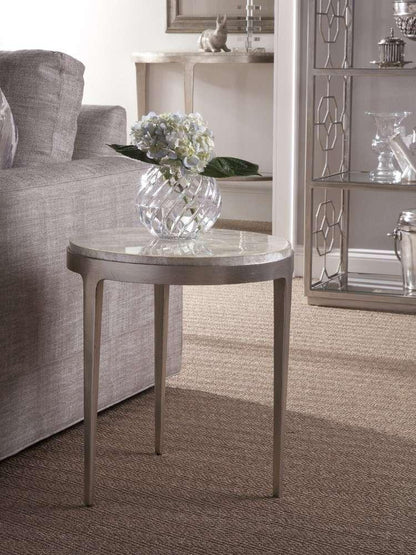 Artistica Home - Signature Designs Gravitas Round Spot Table - Champagne foil finish - 2050-950 veiw 1
