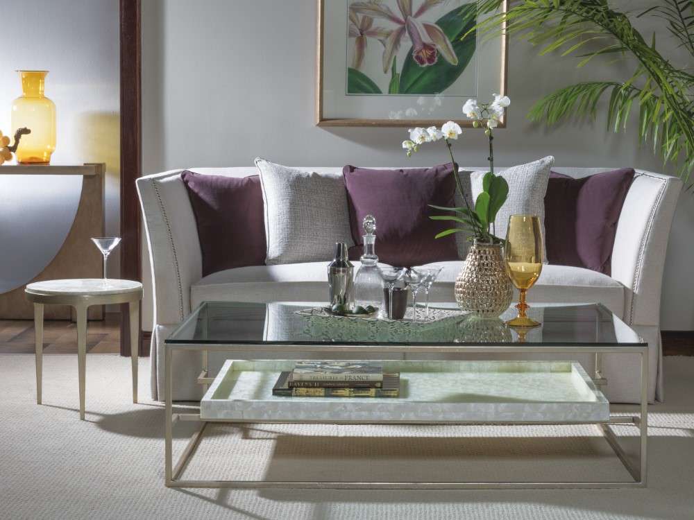 Artistica Home - Signature Designs Gravitas Round Spot Table - Champagne foil finish - 2050-950 veiw 2
