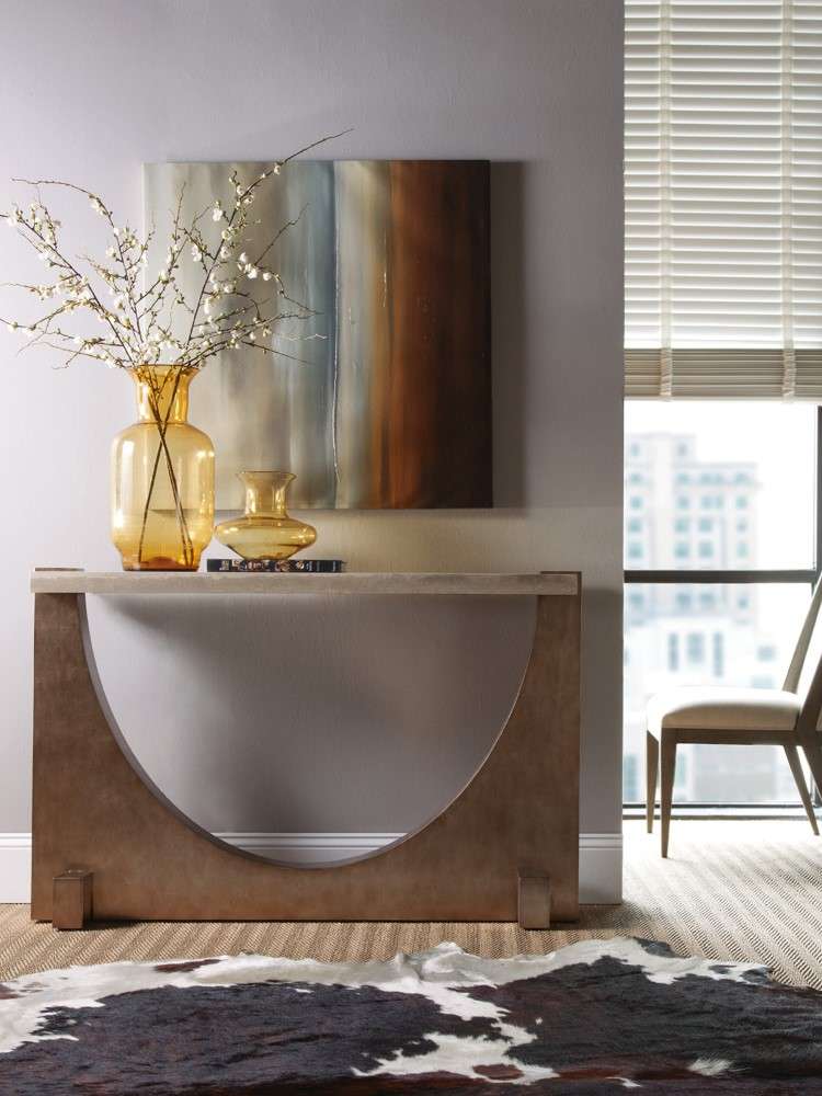 Artistica Home - Signature Designs Impresario Console Table - Silver Leaf Finish - 2060-966 veiw 2