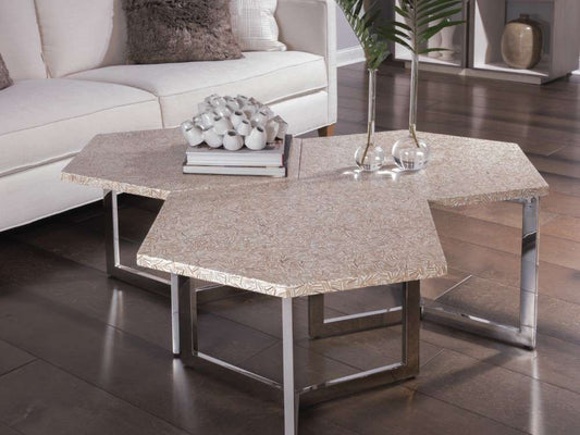 Artistica Home - Signature Designs Inamorata Hexagonal Cluster Bunching Table - 24W x 26D x 19H - 2163-952 veiw 2