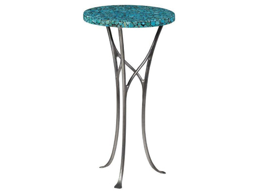 Artistica Home - Signature Designs Isidora Turquoise Spot Table - 12W x 12D x 22H - 2134-951 veiw 1