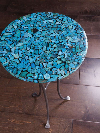 Artistica Home - Signature Designs Isidora Turquoise Spot Table - 12W x 12D x 22H - 2134-951 veiw 2