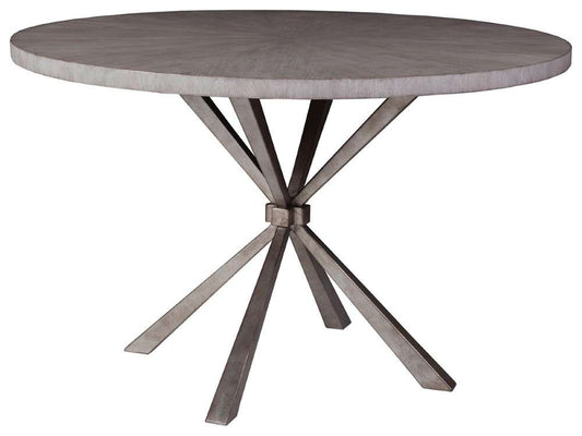 Artistica Home - Signature Designs Iteration Round Dining Table - Light Gray - 2085-870C veiw 1