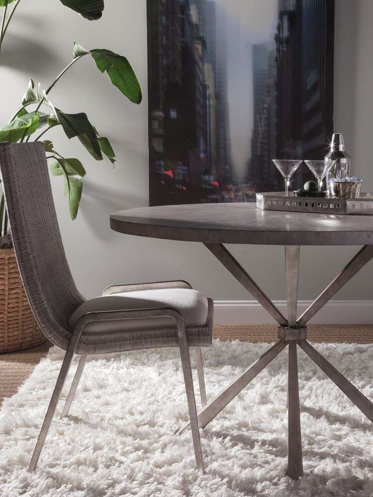 Artistica Home - Signature Designs Iteration Round Dining Table - Light Gray - 2085-870C veiw 3