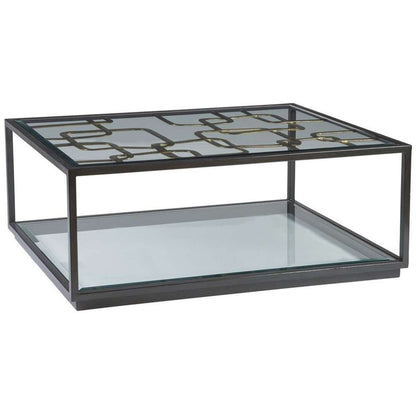 Artistica Home - Signature Designs Moxie Rectangular Cocktail Table - Glazed gold foil finish - 2051-945C veiw 1