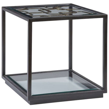 Artistica Home - Signature Designs Moxie Square End Table - Glazed gold foil finish - 2051-957C veiw 1