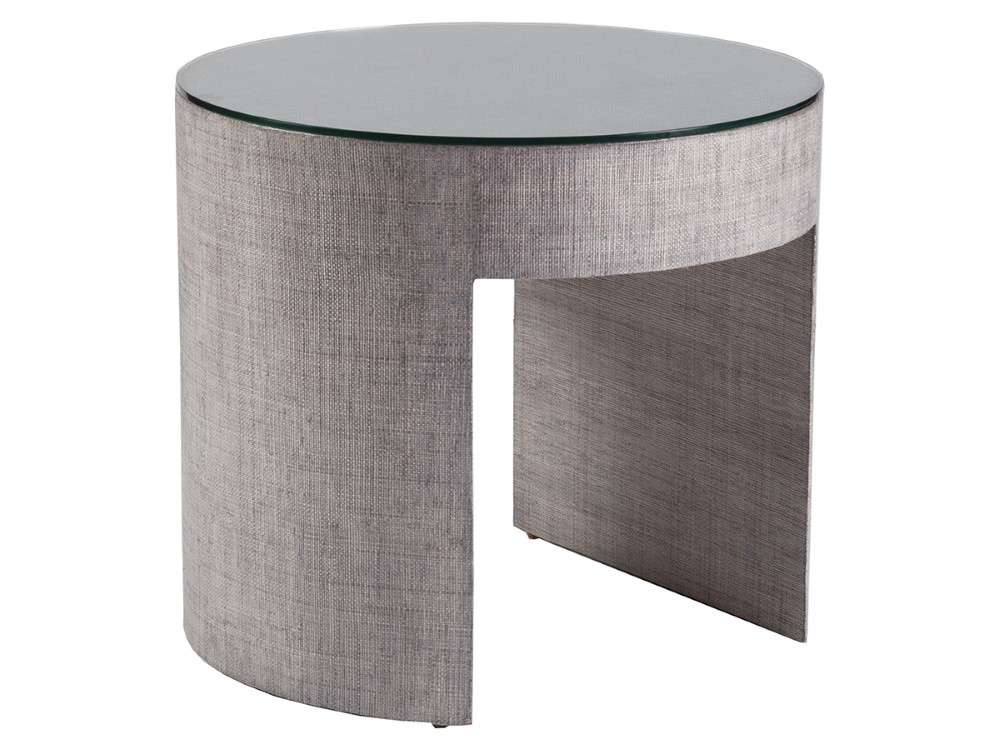 Artistica Home - Signature Designs Precept Round End Table - Light Gray - 2077-950C veiw 1